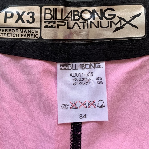 Billabong Platinum Mens Board Shorts Size 34 NWOT - Picture 4 of 7